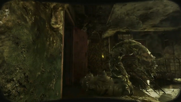 Po wstawkach otrzymasz miotacz płomieni, napompuj go i po scence zejdź schodami w podziemia - Metro Exodus Two Colonels: Wędrówka w tunelach z miotaczem płomieni - solucja - Metro Exodus - poradnik do gry