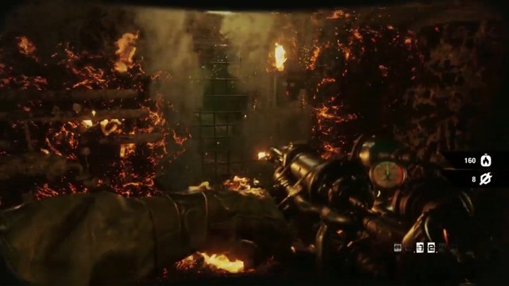 Przejdź dalej, a szybko natkniesz się na czerwony zawór, przekręć go i przejdź przejściem obok - Metro Exodus Two Colonels: Wędrówka w tunelach z miotaczem płomieni - solucja - Metro Exodus - poradnik do gry