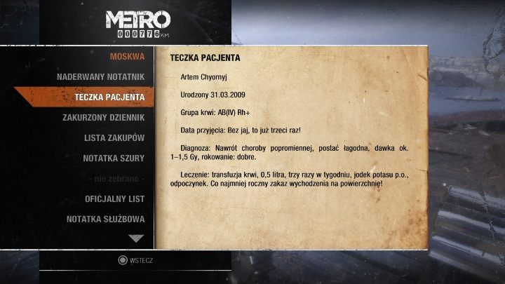 6 - Metro Exodus: Moskwa - Dzienniki i pocztówki, lista wszystkich - Metro Exodus - poradnik do gry