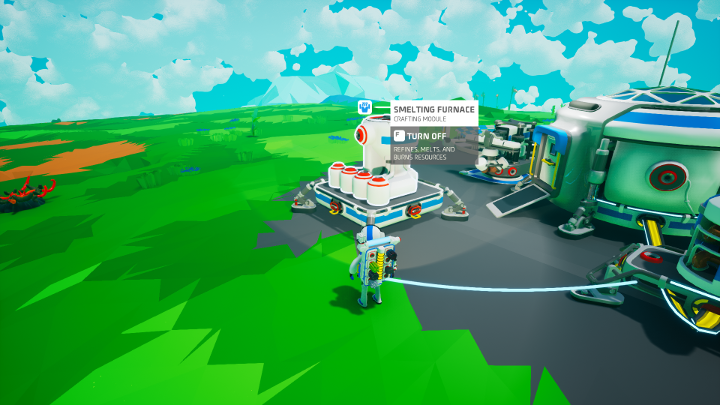 Smelting Furnace potrafi przerabiać wykopane rudy na przydatne surowce. - 5 kroków na początku rozgrywki w Astroneer - Astroneer - poradnik do gry