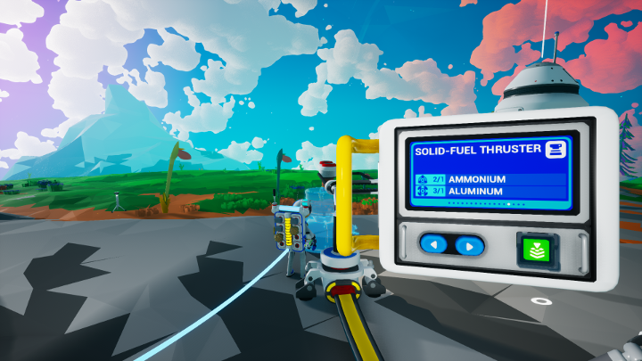 Do wystartowania potrzebujesz jeszcze Solid-Fuel Thruster. - Jak polecieć na inne planety w Astroneer? - Astroneer - poradnik do gry