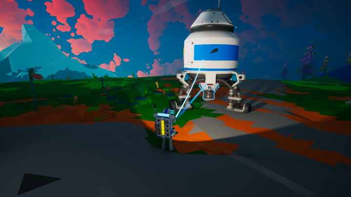 Solid-Fuel Thruster musi być połączony z Small Shuttle. - Jak polecieć na inne planety w Astroneer? - Astroneer - poradnik do gry