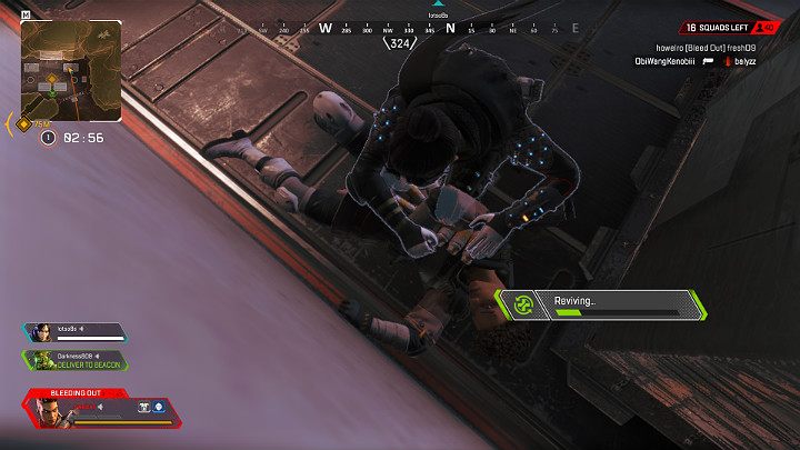 Zanim ktokolwiek zostanie wyeliminowany w grze Apex Legends, otrzymuje status powalonego - Porady na start - jak grać w Apex Legends? - Apex Legends - poradnik do gry