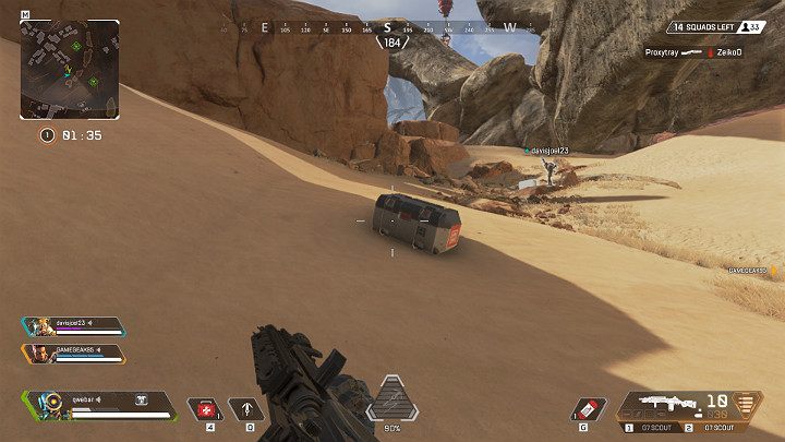 Runda pierwsza rozpoczyna się po około minucie od lądowania i trwa przez następne 4 minuty - Runda 1 - Przebieg meczu w Apex Legends - Apex Legends - poradnik do gry