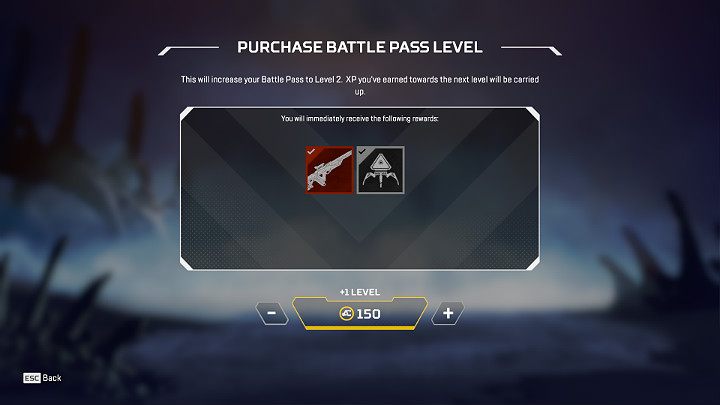 Dla Graczy którzy chcą w szybkim tempie zdobyć wszystkie nagrody sezonowe w grze Apex Legends, przewidziano możliwość kupowania dodatkowych poziomów - Nagrody sezonowe, skórki i punkty sezonowe w Apex Legends - Apex Legends - poradnik do gry