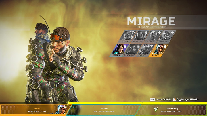 Mirage zalicza się do grupy Bohaterów atakujących - Mirage - postacie w Apex Legends - Apex Legends - poradnik do gry