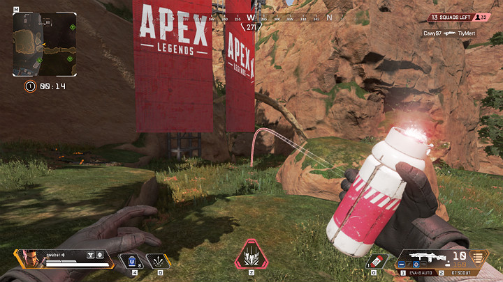 Bangalore odbezpiecza pocisk sygnalizacyjny, którym może rzucić na dość sporą odległość - Bangalore - postacie w Apex Legends - Apex Legends - poradnik do gry