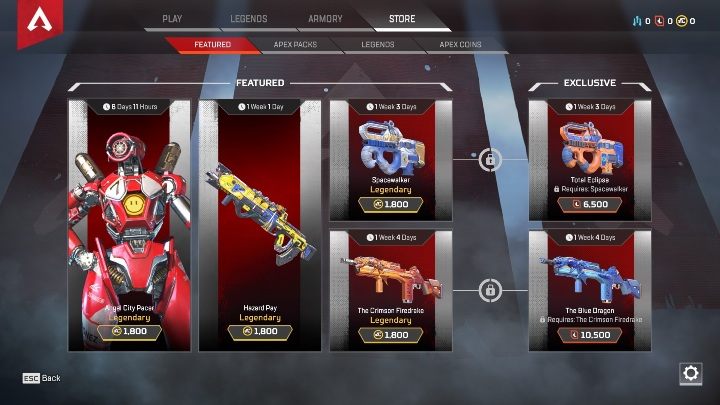 W grze APEX LEGENDS za każdy zdobyty poziom zdobywamy specjalne żetony - Apex Legends - poradnik do gry