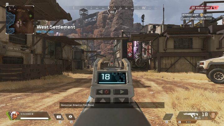 Gra APEX LEGENDS, w obecnym momencie, ma dostępny jedynie widok pierwszoosobowy - Apex Legends - poradnik do gry