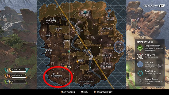 Thunderdome podobnie jak Airbase, znajduje się na totalnym odludziu przez co nie jest bardzo popularnym miejscem do lądowania - Najlepsze miejsca do lądowania w Apex Legends - Apex Legends - poradnik do gry