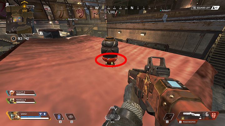 Pozostawione przez Caustica pułapki gazowe NOX można w szybki i łatwy sposób rozbroić - Caustic - postacie w Apex Legends - Apex Legends - poradnik do gry