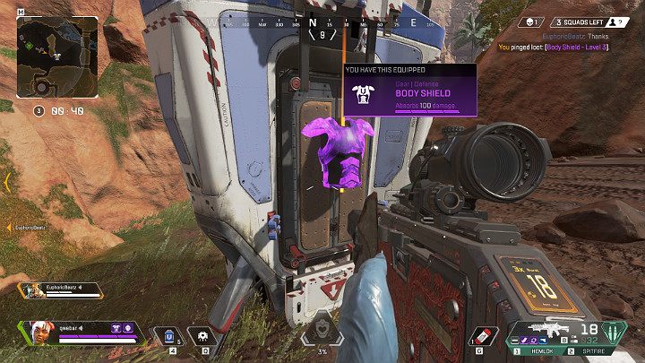 Epicki pancerz to pancerz trzeciego poziomu i posiada kolor fioletowy - Jakie są rodzaje pancerza w grze Apex Legends? - Apex Legends - poradnik do gry