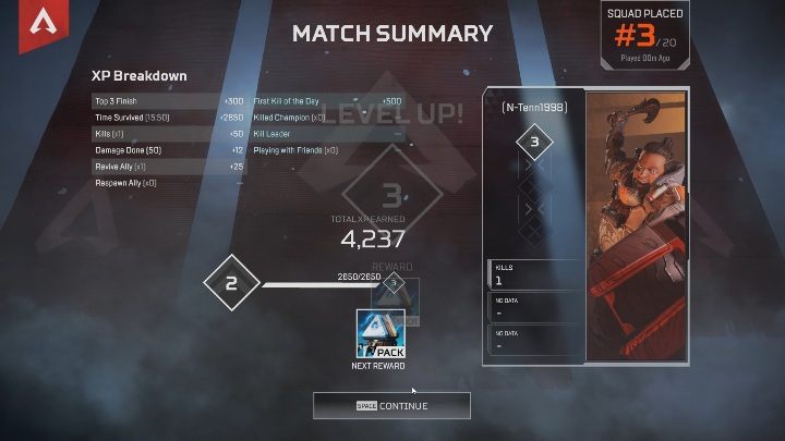 Za zdobyty poziom możesz zdobyć pakiet Apex, żetony legend bądź oba te przedmioty - Jak zdobywać poziomy doświadczenia w Apex Legends? - Apex Legends - poradnik do gry