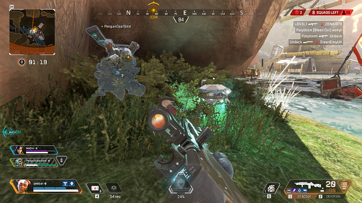 Lifeline wzywa drona leczącego, który automatycznie zacznie przywracać brakujące zdrowie wszystkim sojusznikom, którzy znajdą się dostatecznie blisko urządzenia - Lifeline - postacie w Apex Legends - Apex Legends - poradnik do gry