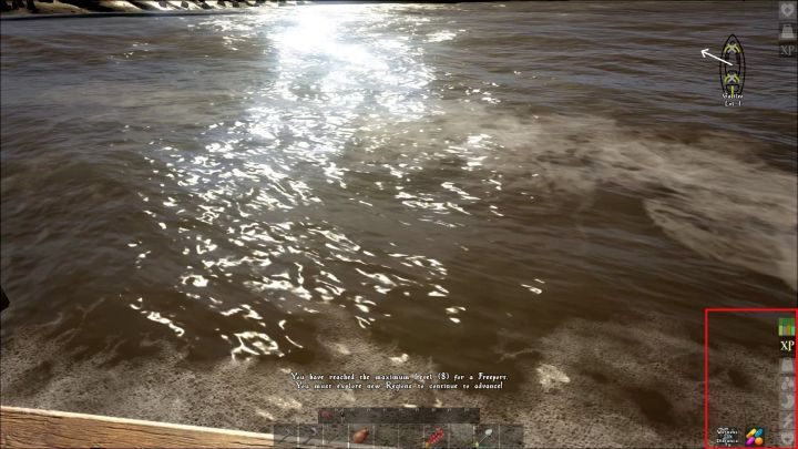 W prawym dolnym rogu ekranu widać potrzeby bohatera - cztery pionowe wskaźniki to witaminy A, B, C i D. - Żywność - witaminy i skutki przejedzenia w Atlas - Atlas - poradnik do gry