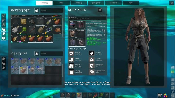 Narzędzia tworzy się na ekranie ekwipunku. - Jak stworzyć pierwsze narzędzia w Atlas? - Atlas - poradnik do gry