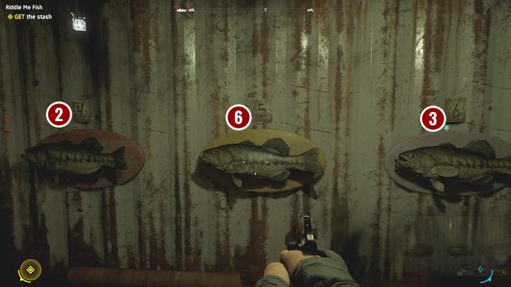 Dzięki temu drzwi do skrytki zostaną otwarte i będziesz mógł zabrać z niej surowce, amunicję oraz punkty talentów - Rybna Zagadka | Ukryte skarby w Far Cry New Dawn - Far Cry New Dawn - poradnik do gry