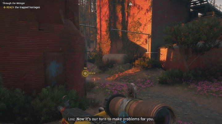 Po rozmowie z Kim Rye, dowiesz się, że Rush nie wrócił ze zwiadu - Przez wyżymaczkę | Solucja Far Cry New Dawn - Far Cry New Dawn - poradnik do gry