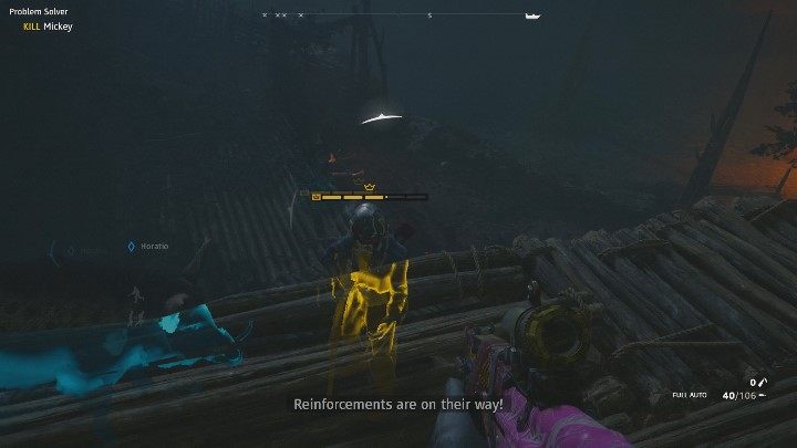 Mickey korzysta ze strzelby oraz karabinu snajperskiego - Remedium na kłopoty | Solucja Far Cry New Dawn - Far Cry New Dawn - poradnik do gry