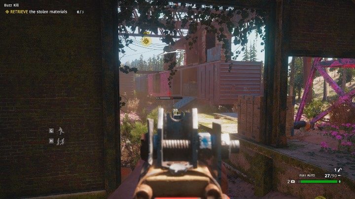 Po chwili zostaniesz zaatakowany przez kolejną falę przeciwników, ale nie będą to wymagający przeciwnicy - Nudziarz | Zadania specjalistów w Far Cry New Dawn - Far Cry New Dawn - poradnik do gry