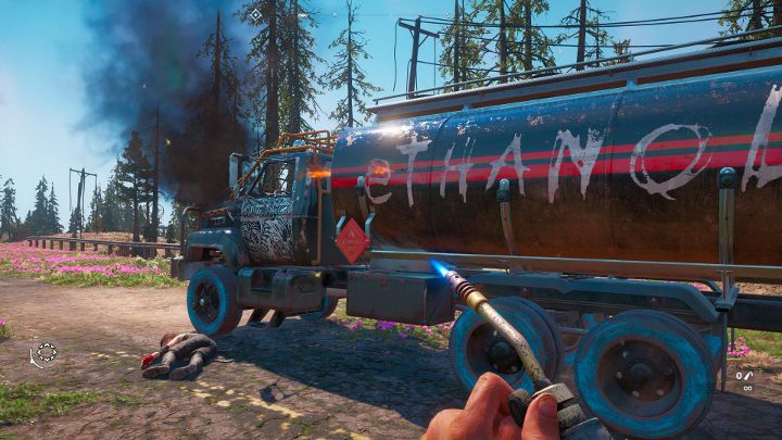 Uważaj, aby nie doprowadzić do zniszczenia cysterny. - Jak zdobywać etanol w Far Cry New Dawn? - Far Cry New Dawn - poradnik do gry