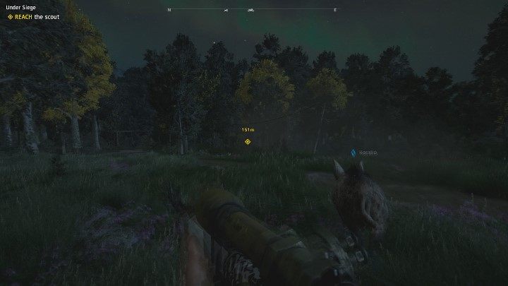 Twoim pierwszym celem w misji będzie spotkanie się z zwiadowcą przebywającym kilkaset metrów od Prosperity - Oblężeni | Solucja Far Cry New Dawn - Far Cry New Dawn - poradnik do gry