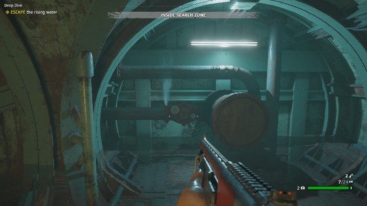 Woda zacznie szybko się podnosić, więc śpiesz się i pamiętaj o przycisku sprintu podczas pływania - Głębokie wody | Zadania specjalistów w Far Cry New Dawn - Far Cry New Dawn - poradnik do gry