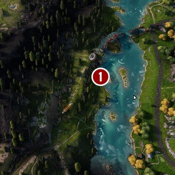 Zdjęcie musisz przyrównać z brzegu rzeki od strony klifu - Tysiąc słów | Zadania poboczne w Far Cry New Dawn - Far Cry New Dawn - poradnik do gry