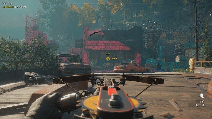 Po stworzeniu wyrzutni pił, kieruj się za znacznikiem misji - Znajdź nadzieję i Przygotuj się | Solucja Far Cry New Dawn - Far Cry New Dawn - poradnik do gry