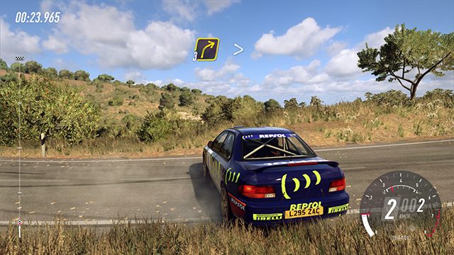 W tej pozycji będziesz oglądał trasę i samochód bardzo często. - DiRT Rally 2.0: Sterowanie i podstawy jazdy rajdowej - DiRT Rally 2.0 - poradnik do gry