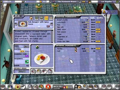 pic. Fish Burgers With Spicy Sauce - Wybieranie przepisów, napoje (1) | Potrawy | Restaurant Empire - Restaurant Empire - poradnik do gry