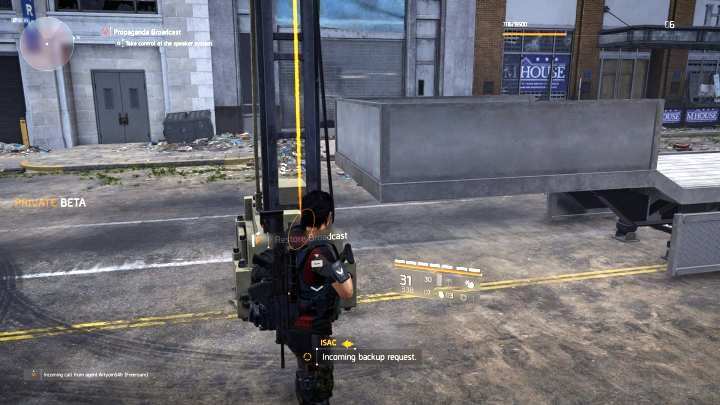 By rozpocząć misję, trzeba aktywować system nagłośnienia. - Transmisja propagandy w The Division 2 - The Division 2 - poradnik do gry