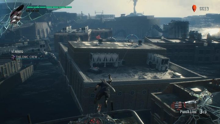 Po rozpoczęciu misji natkniesz się na platformę, którą możesz wykorzystać do skoków - Misja 03 - Latający łowca - Solucja Devil May Cry 5 - Devil May Cry 5 - poradnik do gry