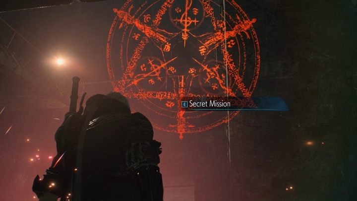 Jeśli chcesz, możesz zejść na sam dół, by uformować krąg i odkryć Tajną Misję 02 - Misja 03 - Latający łowca - Solucja Devil May Cry 5 - Devil May Cry 5 - poradnik do gry