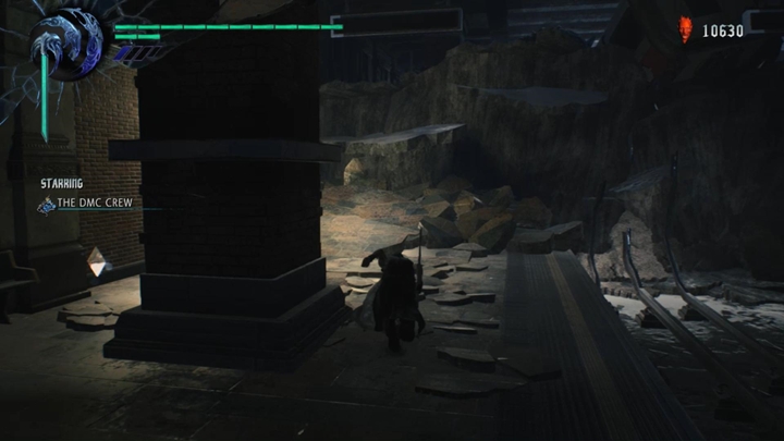 Przejdź dalej i zniszcz kolejny skrzep w tunelu, by odsłonić wejście na peron - Misja 07 - Zjednoczony front - Solucja Devil May Cry 5 - Devil May Cry 5 - poradnik do gry