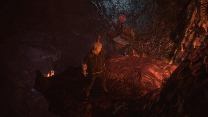 Po rozpoczęciu, biegnij przed siebie i walcz z demonami - Misja 08 - Demoniczny król - Solucja Devil May Cry 5 - Devil May Cry 5 - poradnik do gry