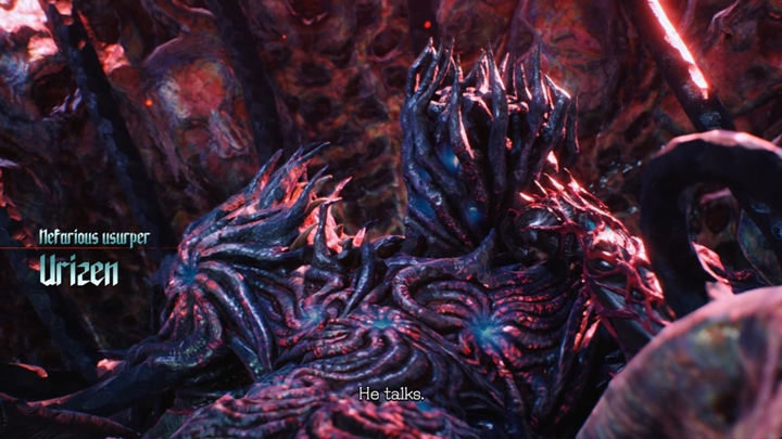 Dotrzyj na górę i skorzystaj z budki, by odnowić zapasy i kupić umiejętności - Misja 08 - Demoniczny król - Solucja Devil May Cry 5 - Devil May Cry 5 - poradnik do gry