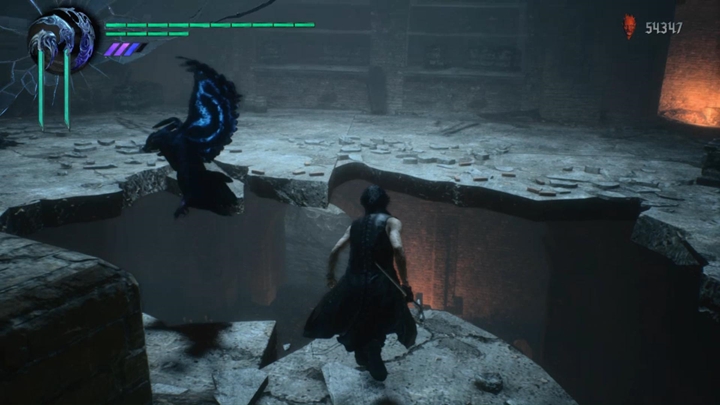 Zeskocz teraz w głąb jaskini, niszcz macki i przejdź dalej - Misja 09 - Genesis - Solucja Devil May Cry 5 - Devil May Cry 5 - poradnik do gry