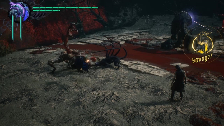 Kawałek dalej czeka cię pojedynek z nożycami śmierci - Misja 09 - Genesis - Solucja Devil May Cry 5 - Devil May Cry 5 - poradnik do gry