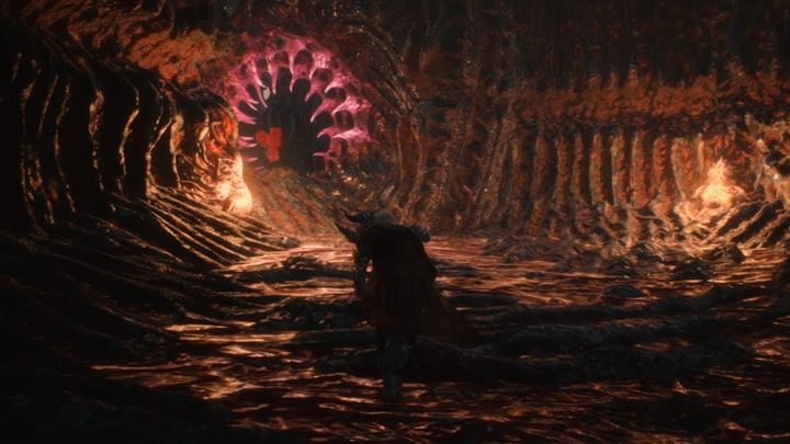 Natkniesz się po krótkim czasie na korytarz z zamykającą się paszczą - musisz szybko wyeliminować kilka nożyc śmierci i zdążyć przed zamknięciem paszczy by zdobyć m - Misja 10 - Przebudzony - Solucja Devil May Cry 5 - Devil May Cry 5 - poradnik do gry