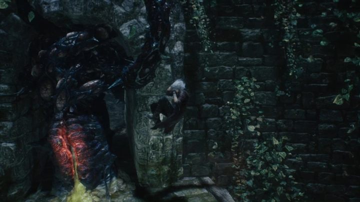 Wróć z przedmiotem do fontanny - możesz wybrać, które przejście odsłonić - Misja 12 - Yamato - Solucja Devil May Cry 5 - Devil May Cry 5 - poradnik do gry