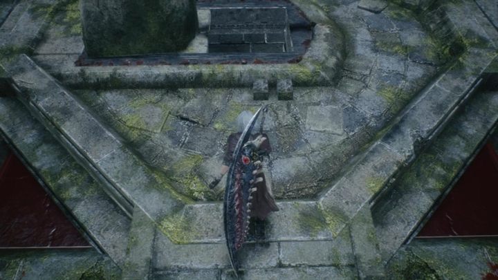 Wróć ze znaleziskiem na sam dół do fontanny i tym razem wybierz alternatywną paszczę i odsłoń przejście - Misja 12 - Yamato - Solucja Devil May Cry 5 - Devil May Cry 5 - poradnik do gry