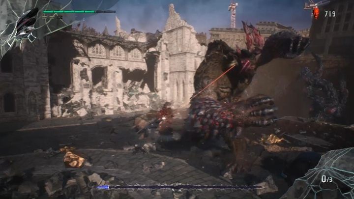 Atakuj wroga, doskakując do niego z pomocą ręki, unikaj ataków i spokojnie odbieraj mu życie - Goliat - Boss w Devil May Cry 5 - Devil May Cry 5 - poradnik do gry