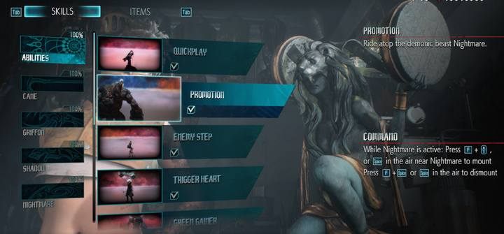 Zdolności podstawowe - odblokowują wiele istotnych funkcjonalności powiązanych z innymi umiejętnościami - Spis umiejętności V w Devil May Cry 5 - Devil May Cry 5 - poradnik do gry