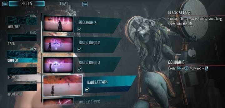 Umiejętności Gryfa - Spis umiejętności V w Devil May Cry 5 - Devil May Cry 5 - poradnik do gry