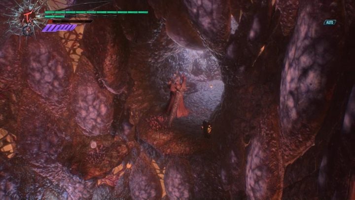 Po wstawce, wskocz w duży otwór w ziemi - Misja 16 - Rozdroże - Dante - Solucja Devil May Cry 5 - Devil May Cry 5 - poradnik do gry