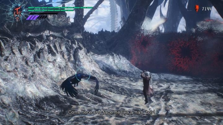 Na początek misji zdobędziesz Kalina Ann II - jeśli zdobyłeś wcześniej wyrzutnię rakiet, to masz teraz w swoim asortymencie podwójną rakietnice - Misja 18 - Przebudzenie - Solucja Devil May Cry 5 - Devil May Cry 5 - poradnik do gry