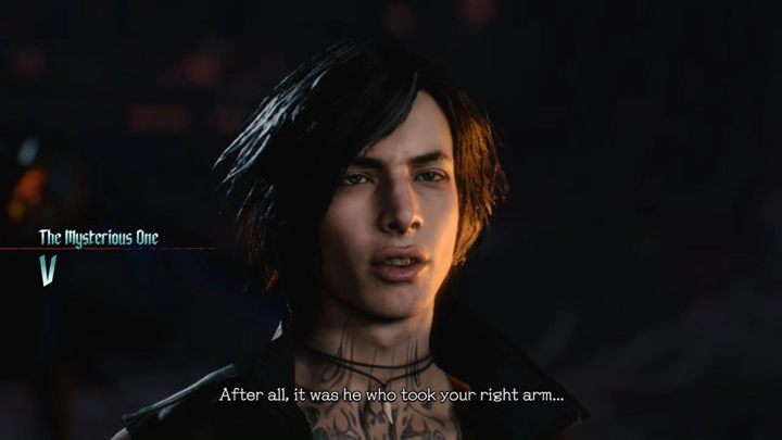 V to nowa postać w serii, która jest bardzo zagadkowa i ciężko rozszyfrować jej intencje - Devil May Cry 5 - poradnik do gry