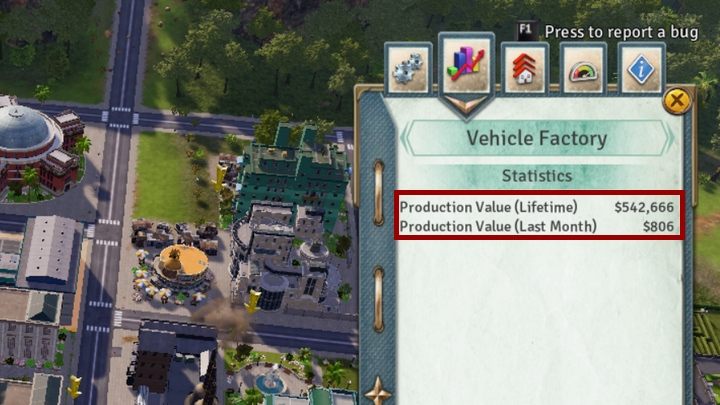 Przychody wygenerowane przez Vehicle Factory. - Finanse i handel w Tropico 6 - Tropico 6 - poradnik do gry