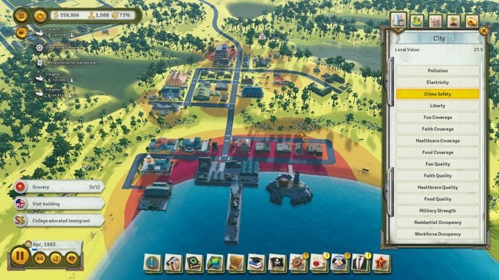 Wysoki wskaźnik przestępczości jest wręcz pożądany na tym etapie. - Speakeasy - misja w Tropico 6 - Tropico 6 - poradnik do gry